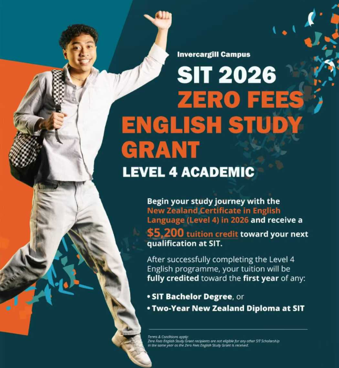 SIT南方理工学院2026年免费语言课程奖学金！！！